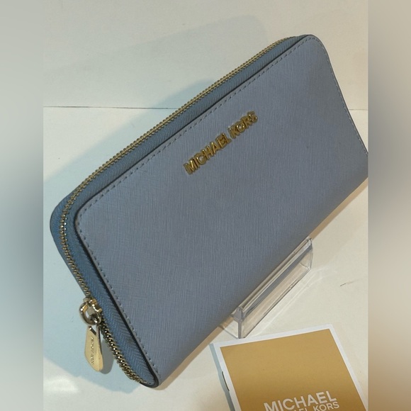 Michael Kors Blue leather Wallet long wallet clutch - Picture 4 of 8